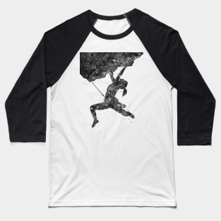 Climber girls black and white Baseball T-Shirt